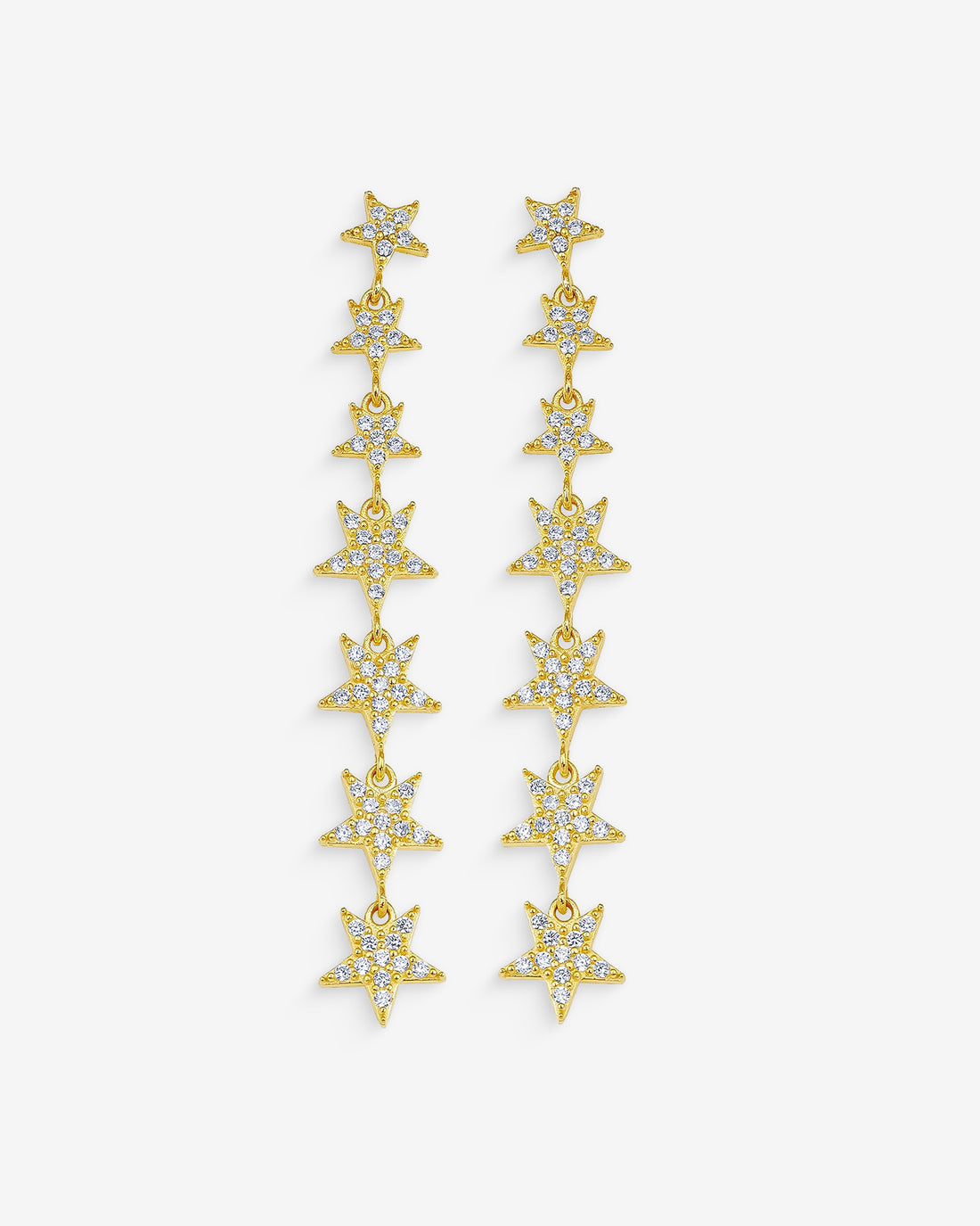 Star Lariat Dangle Earrings