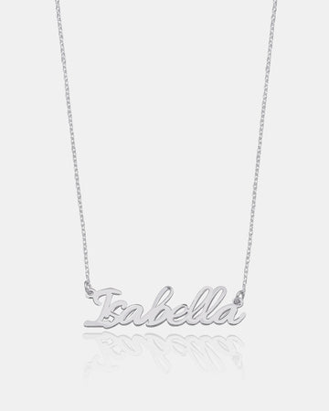 Minimalist Name Necklace - Sterling Silver Handmade Name Necklace - Customized Name Silver/gold/rose Necklace - Delicate Silver Necklace