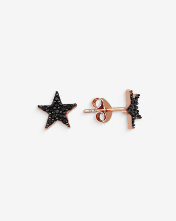 Sparkling Star Earrings - Minimalist Star Earrings With Zirconia Gemstones - Silver/gold Earrings - 925 Sterling Silver Jewelry