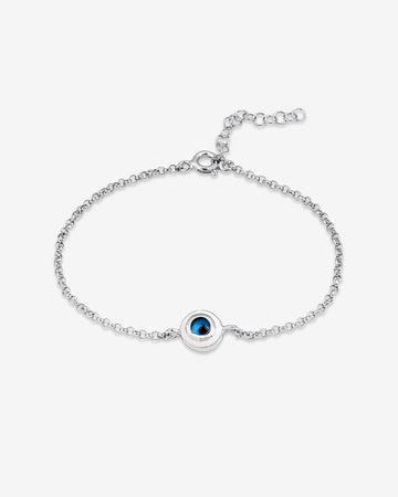 Round Evil Eye Protection Bracelet , Dainty Evil Eye Lucky Charm , Delicate Gold And Silver Chain , Stylish And Meaningful Jewelry For Women