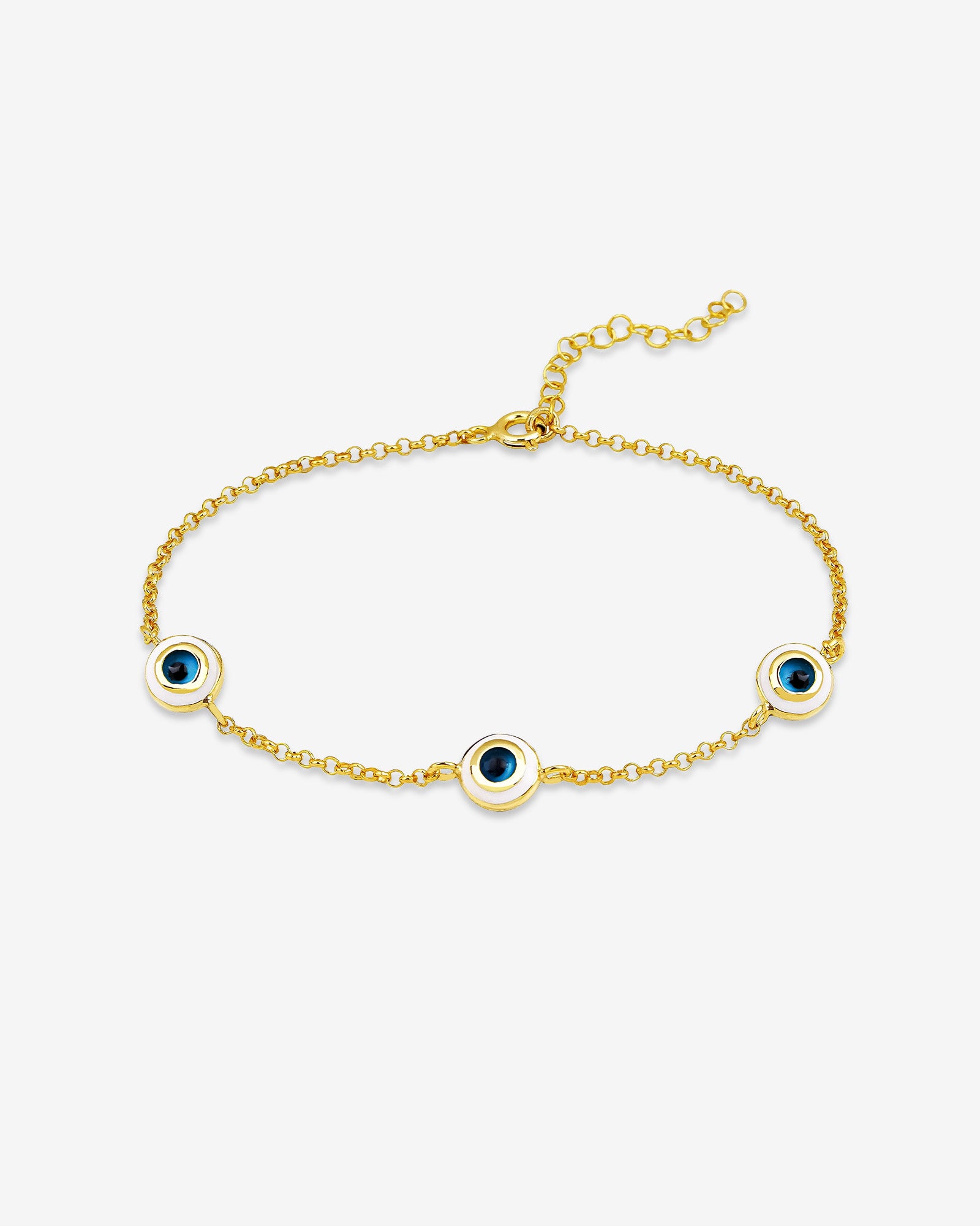 Round Evil Eye Protection Bracelet , Dainty Evil Eye Lucky Charm , Delicate Gold And Silver Chain , Stylish And Meaningful Jewelry For Women