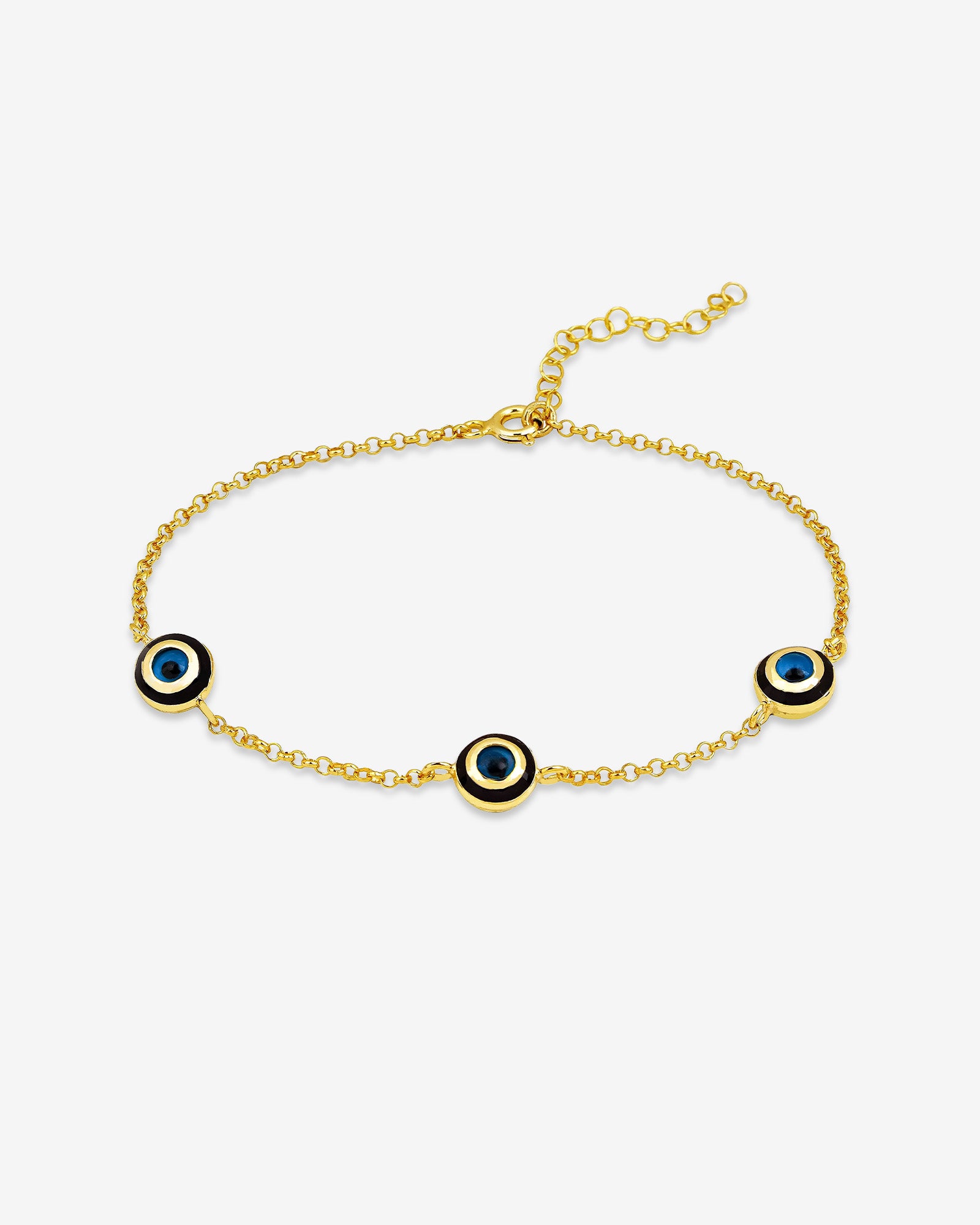 Round Evil Eye Protection Bracelet , Dainty Evil Eye Lucky Charm , Delicate Gold And Silver Chain , Stylish And Meaningful Jewelry For Women