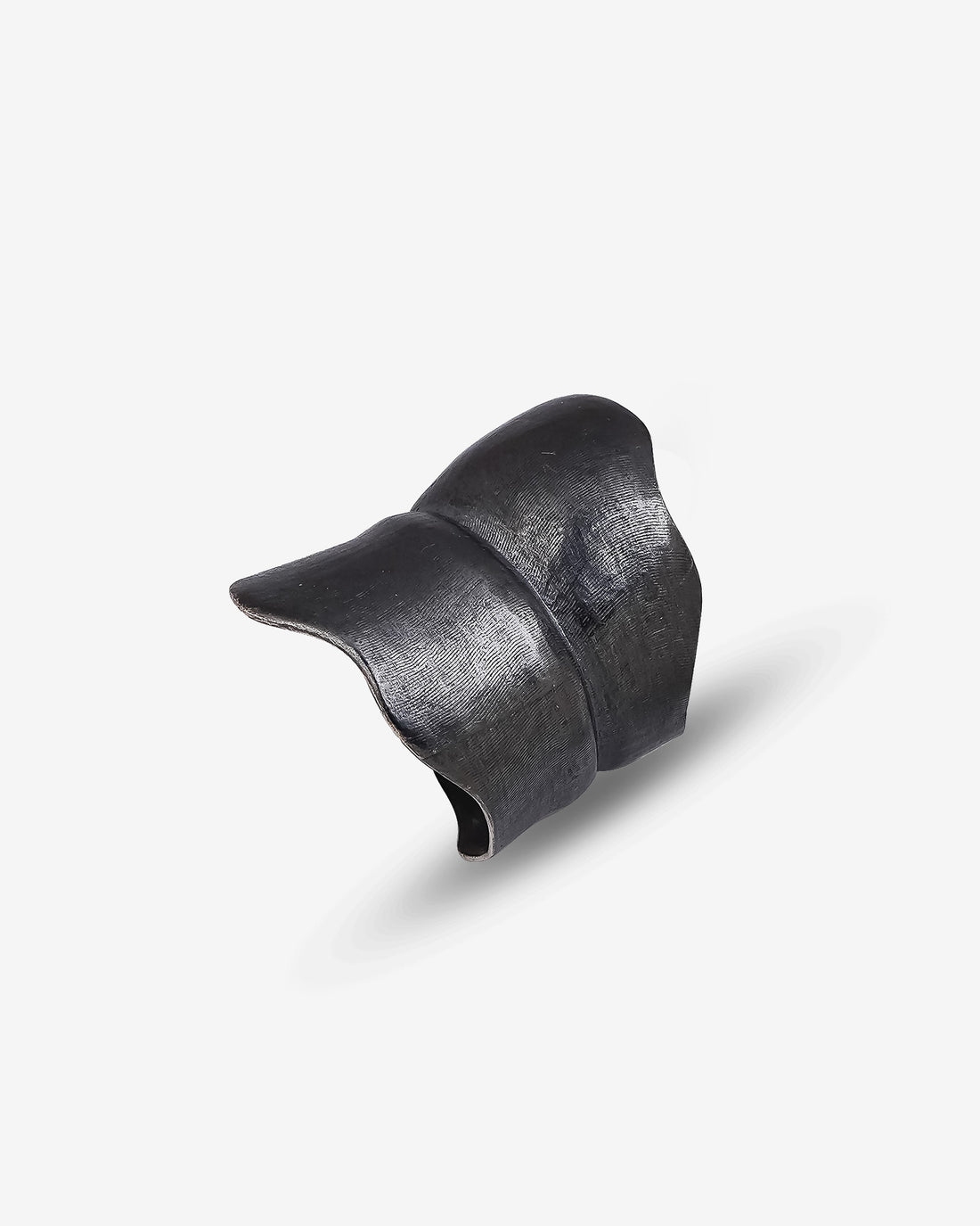 Wide Rustic Handcrafted Ring - Raw Textured Adjustable Silver Ring - Hammered Handmade Ring - Chunky Sterling Silver Ring