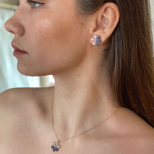 Sterling Silver Snow Flake Set - Image 3