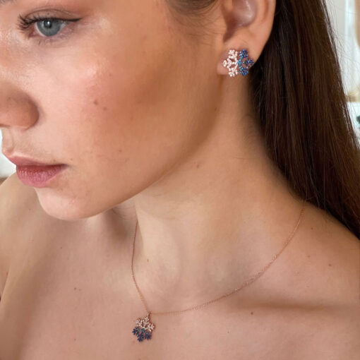 Sterling Silver Snow Flake Set - Image 2
