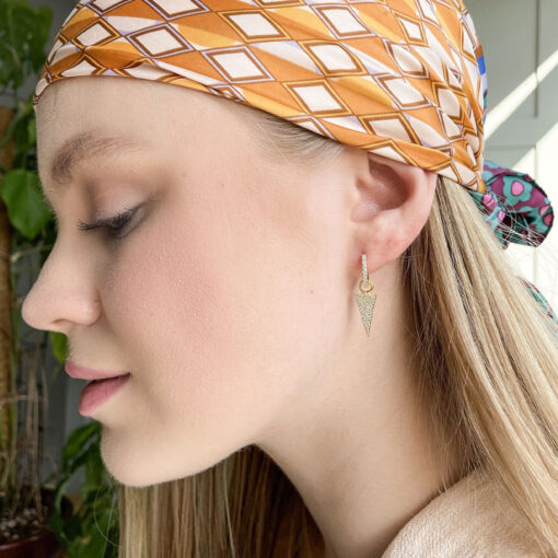 Dazzling Triangle Earrings - Image 3