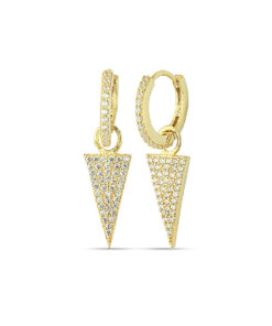 Dazzling Triangle Earrings