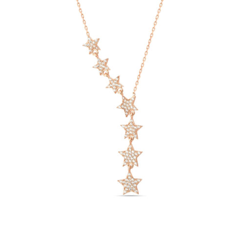 Dainty Star Lariat Necklace - Image 2