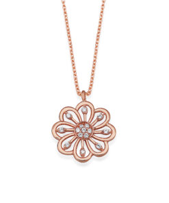 Rose Gold Plated Daisy Necklace