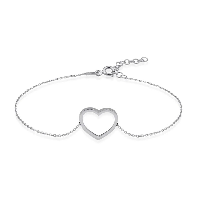 Sterling Silver Heart Bracelet