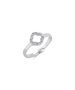 Four Leaf Clover Ring - Silver