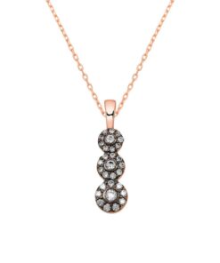 Rub Over Three Stone Necklace