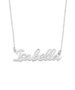 Minimalist Name Necklace Sterling Silver