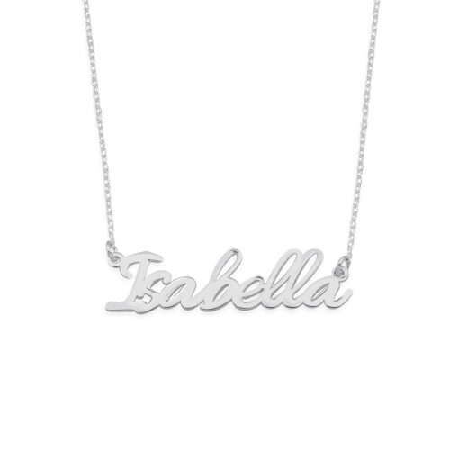 Minimalist Name Necklace Sterling Silver