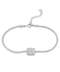 Rhinestone Baguette Bracelet