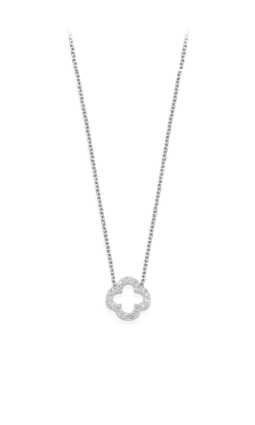 Four Leaf Clover Necklace - Silver