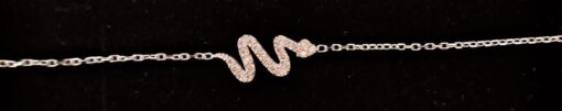 Glamorous Rhinestone Snake Bracelet - Image 4