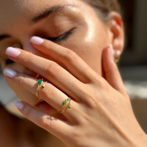 Emerald Ivy Ring - Image 2