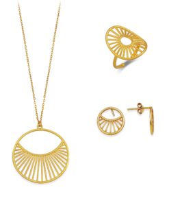 Antique Gold Plated Daylight Jewelry Set