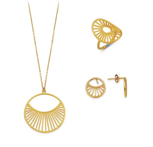 Antique Gold Plated Daylight Jewelry Set
