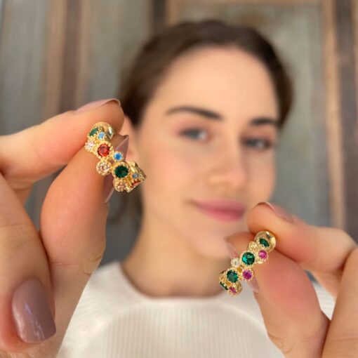 Fancy Rainbow Earrings - Image 2