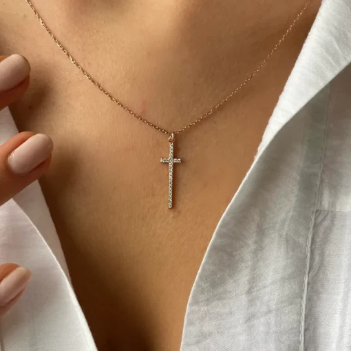 Sterling Silver Cross Necklaces - Image 2