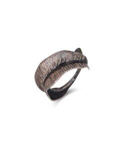 Rustic Feather Ring