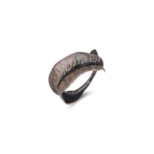 Rustic Feather Ring