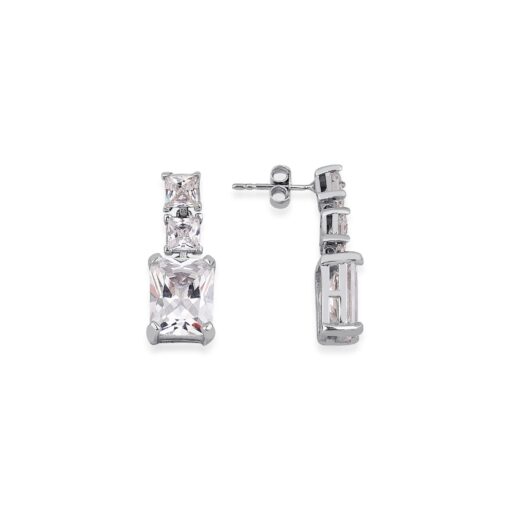 Baguette Birthstone Earrings - Image 8