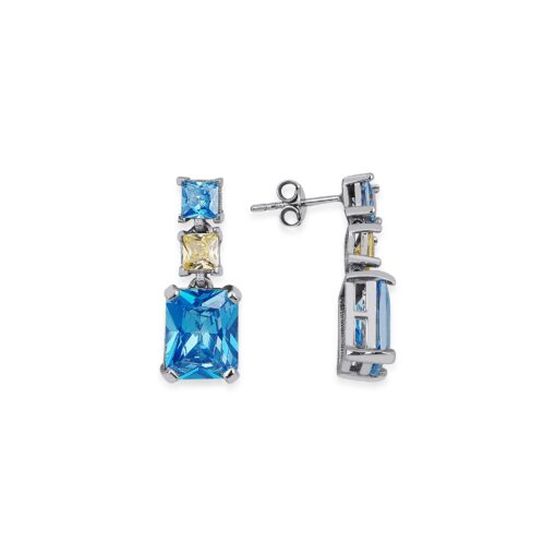 Baguette Birthstone Earrings - Image 10