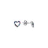 Multicolored Heart Earrings