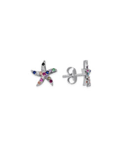 Multicolored Starfish Earrings