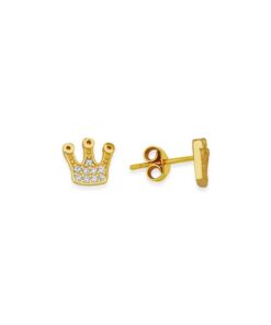 Elegant Crown Earrings