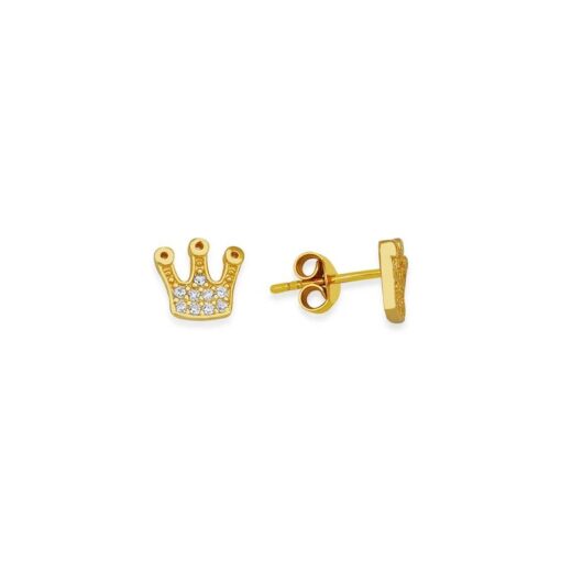 Elegant Crown Earrings