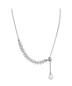 Custom Design Silver & Pearl Necklace