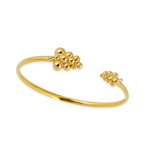 Beaded Cuff Bracelet - Gold