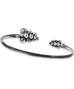 Beaded Cuff Bracelet - Silver