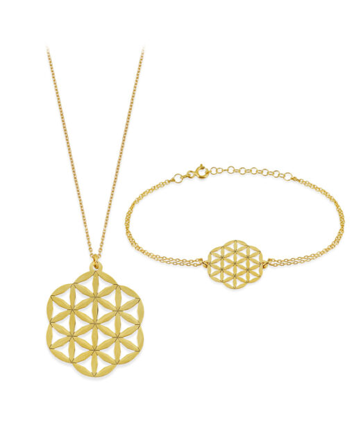 Boho Flower of Life Jewelry Set