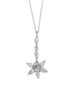 Charming CZ Flower Necklace