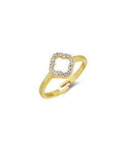 Four Leaf Clover Ring - Gold