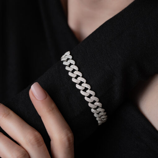 Iced Out Cuban Link Bracelet - Image 5
