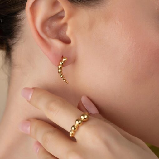 Sculptural Bead Cluster Jewelry Set - Image 2