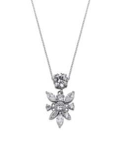 Elegant Crystal Floral Charm