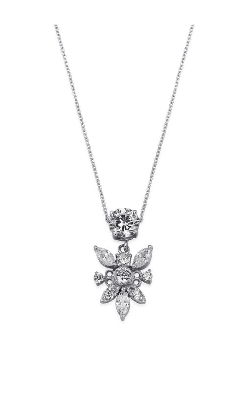 Elegant Crystal Floral Charm