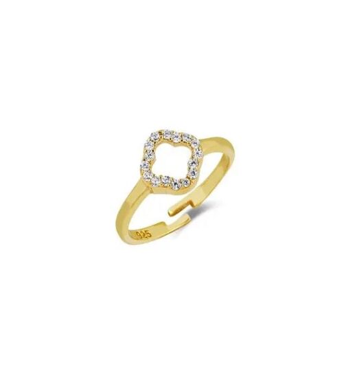 Elegant Four Leaf Clover Jewelry Set - Gold Plating - Image 5