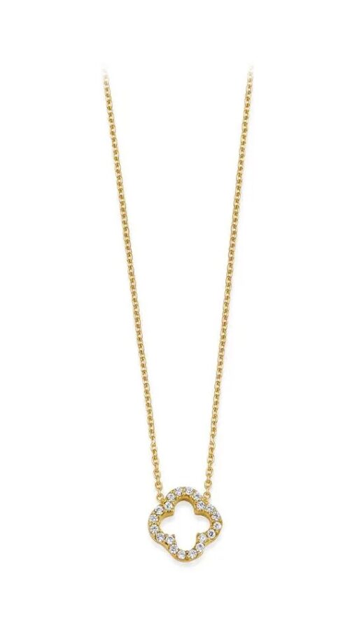 Elegant Four Leaf Clover Jewelry Set - Gold Plating - Image 6