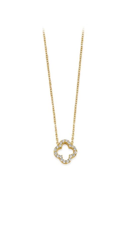 Four Leaf Clover Necklace - Gold