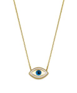 Marquise Evil Eye Protection Necklace - Gold