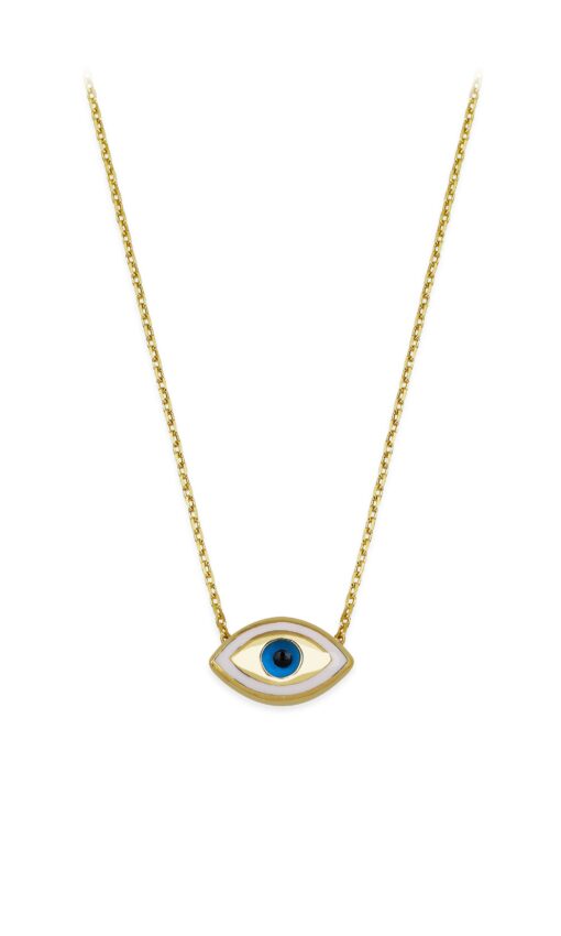 Marquise Evil Eye Protection Necklace - Gold